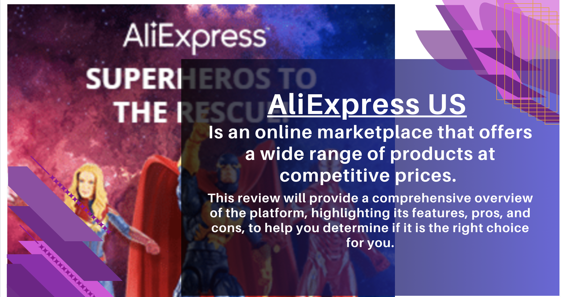 AliExpress US is an online marketplace