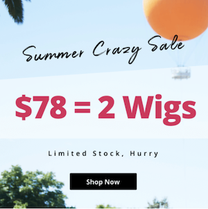 $78=2 Wigs, Limited Stock, Hurry! (Banner)